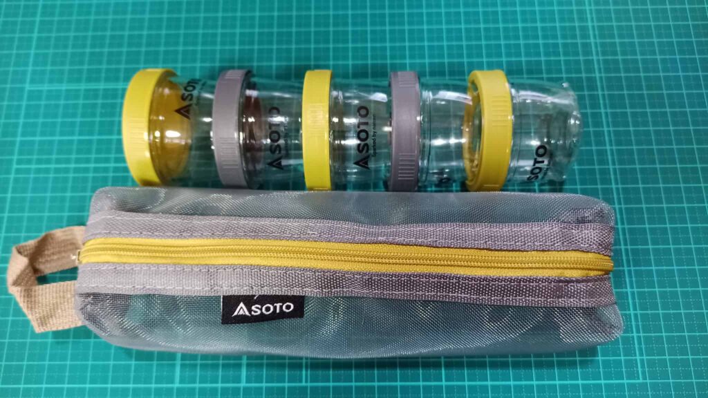 SOTO最強マルチ5連ケースと持ち手付きポーチ