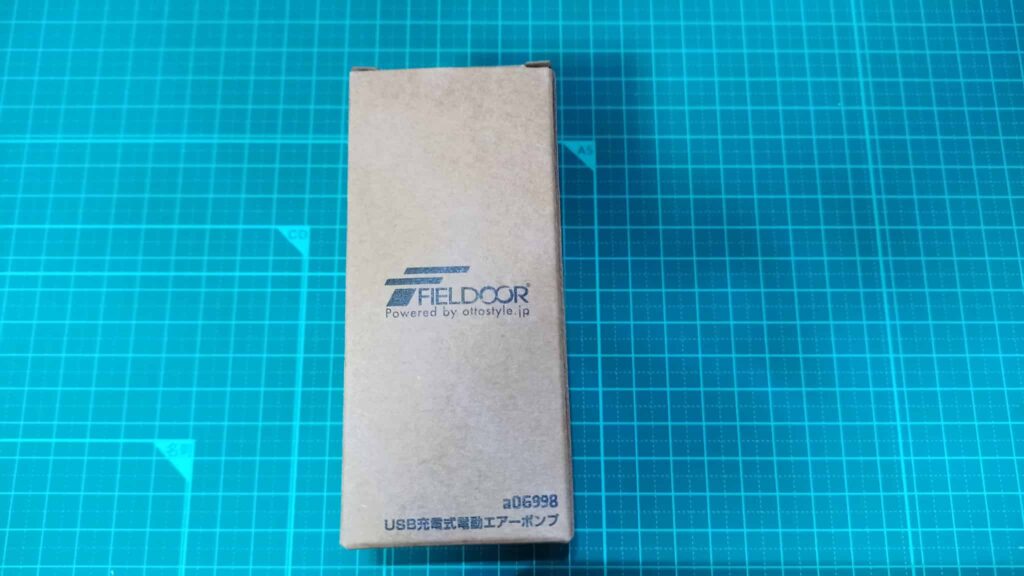 FIELDOOR電動エアーポンプの箱表面